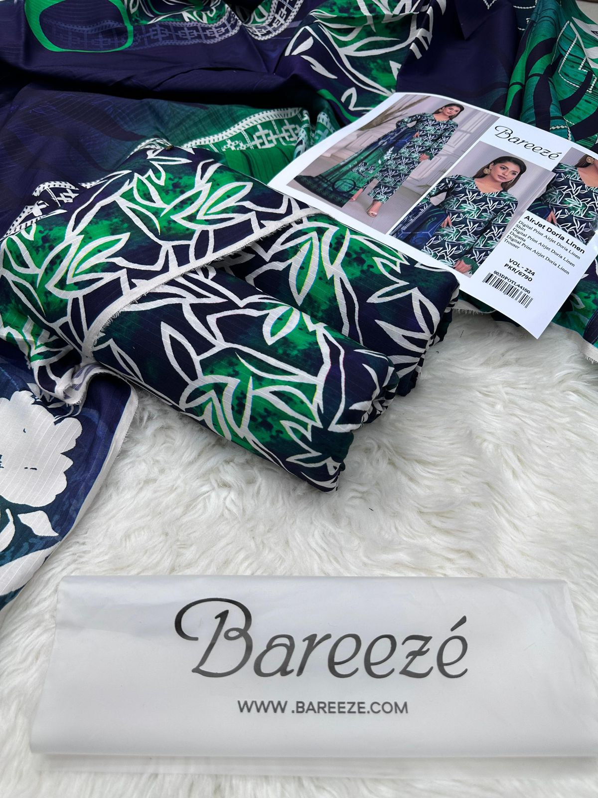 Bareeze Airjet Doria Linen Digital Set