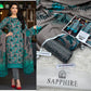 Sapphire Digital Printed Khaddar 3-Piece Unstitched Suit - Winter Elegance