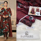 Sapphire Digital Printed Khaddar 3-Piece Unstitched Suit - Winter Elegance