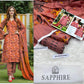 Sapphire Digital Printed Khaddar 3-Piece Unstitched Suit - Winter Elegance