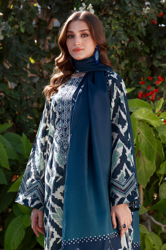 Luxury Digital Slub Khaddar Airjet 3-Piece