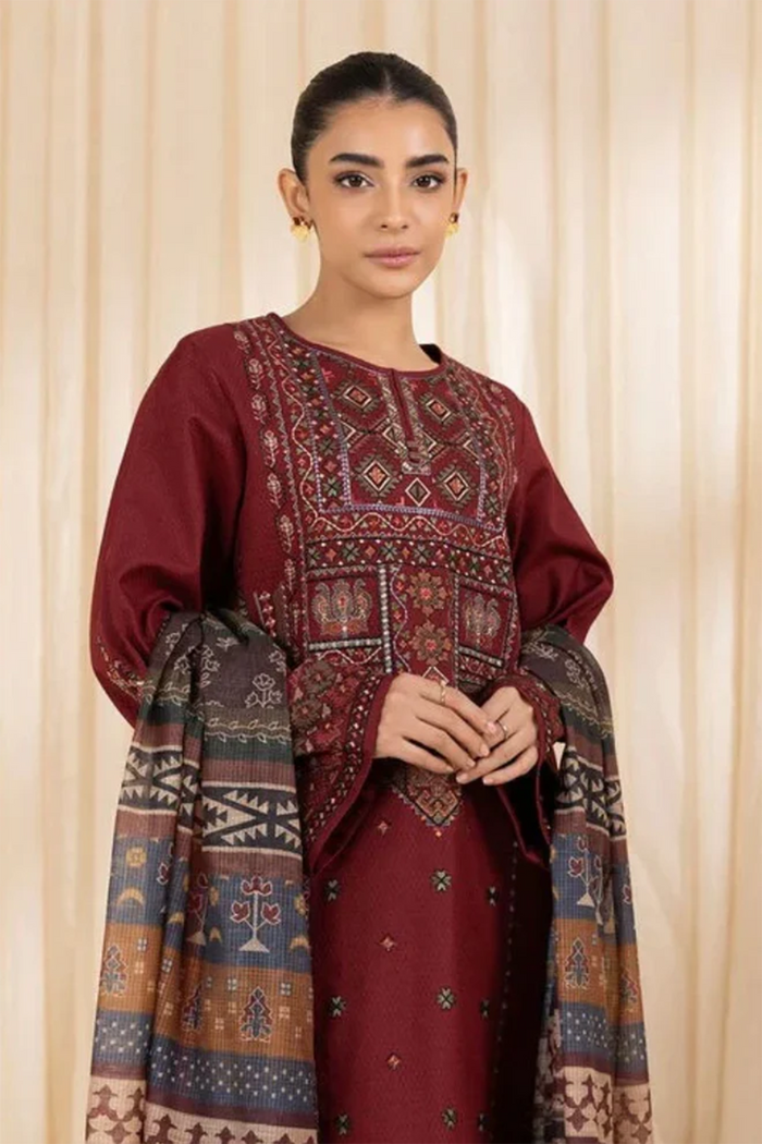 Sapphire Premium Dhanak – Embroidered Set