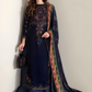 Jazmin Velvet Embroidered Suit
