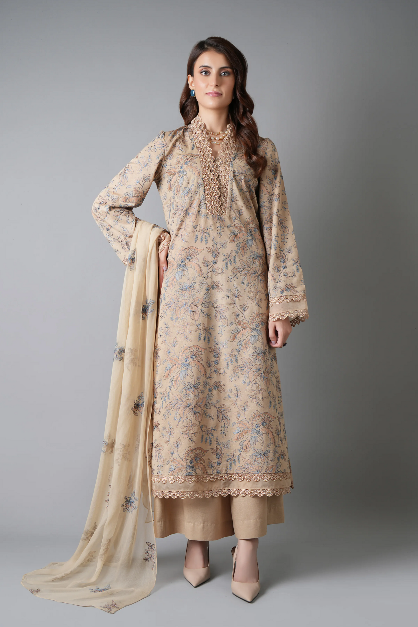 Bareeze Premium Dhanak Embroidery Suit