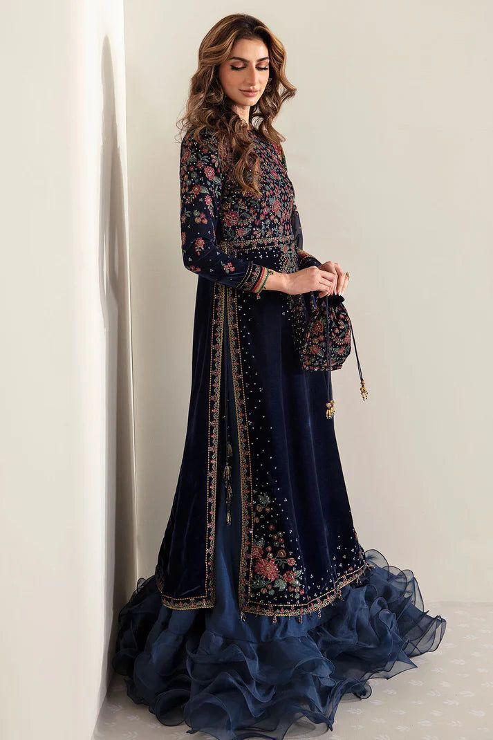 Jazmin Velvet Embroidered Suit